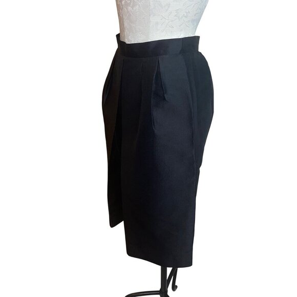Poem  Womens Skirt Size 34 Black Pockets High Waist Pleated Casual Bangkok - Picture 2 of 8